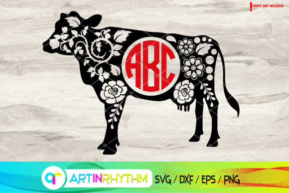 Charming Cow, Floral, and Farmhouse SVGs for Your Projects