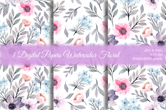 Discover the Beauty of Seamless Pattern Floral Watercolor 26