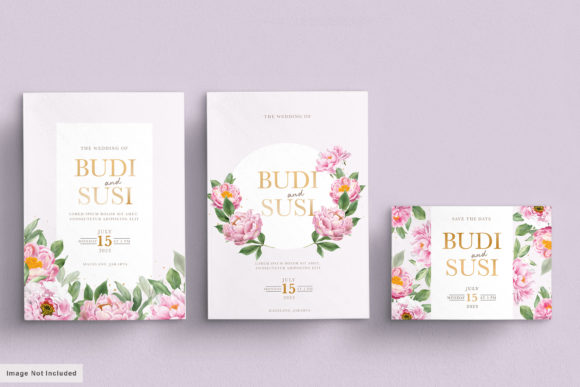 Discover the Elegance of a Wedding Card Set with Beautiful Floral Designs