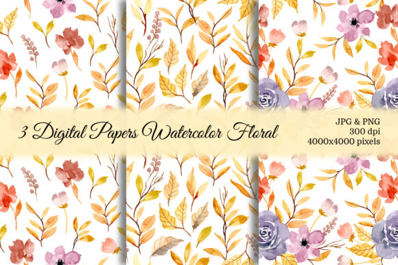 Discover the Elegance of Seamless Pattern Floral Watercolor 51