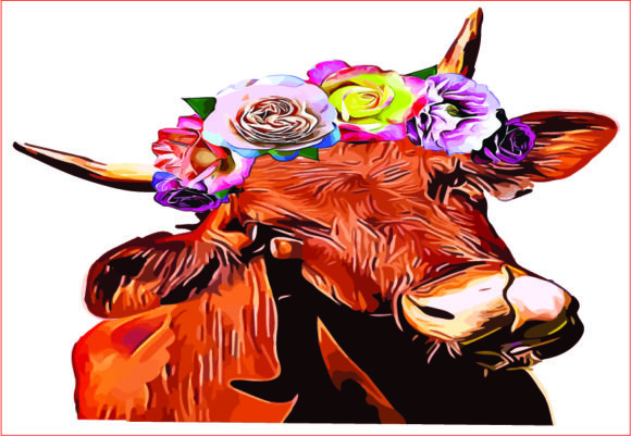 Discover the Versatility of Cow Floral Clipart for Your Creative Projects