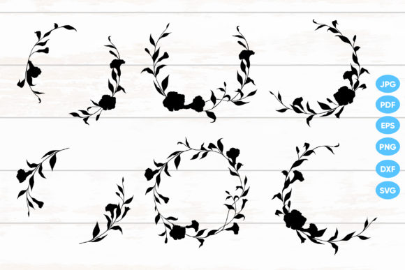 Discover the Versatility of Floral Hand Drawn Wreaths SVG