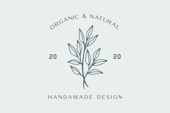 Elegant Hand Drawn Floral Logo Premium V: A Versatile Tool for Creative Projects