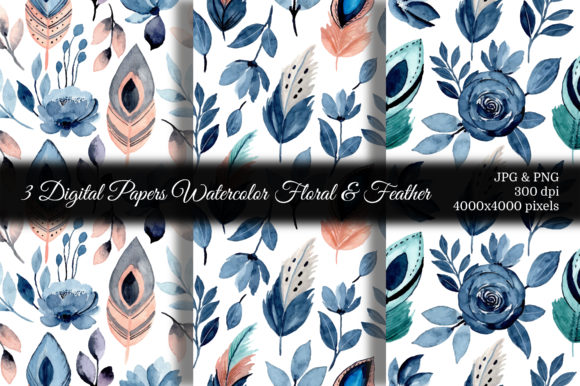 Enhance Your Projects with Seamless Pattern Floral Watercolor 85