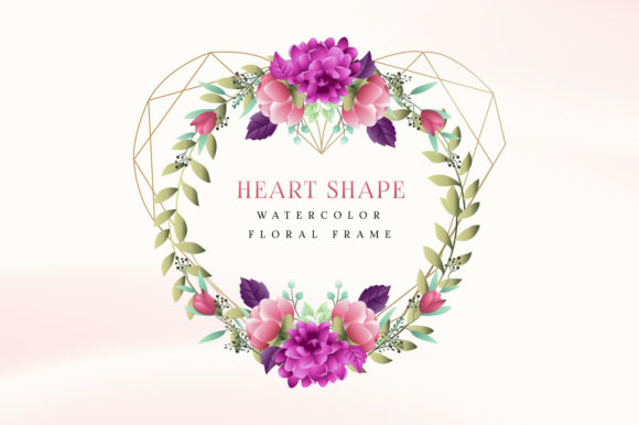 Exploring the Elegance of Heart Shape Watercolor Floral Frames