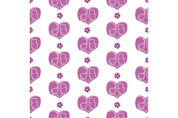 Exploring the Elegance of Silhouette Couple Love Floral Pattern
