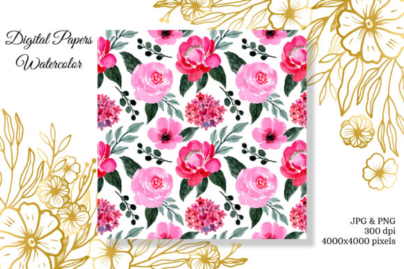 Exploring the Versatility of Seamless Pattern Floral Watercolor 20