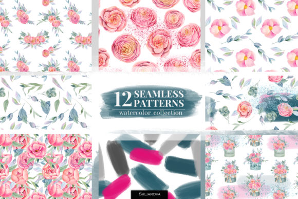 Floral Boxes: A Versatile Seamless Patterns Set for Creative Projects