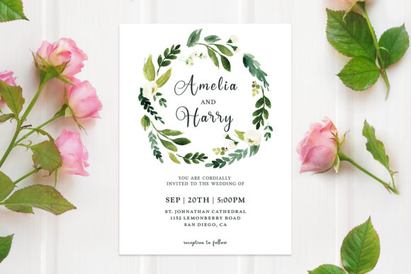 Greenery Floral Wedding Invitation: A Perfect Blend of Simplicity and Elegance