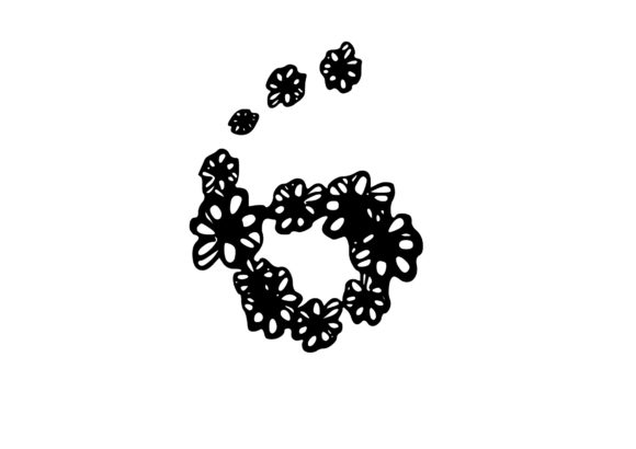 Mono Letter ‘6’ Floral Number: A Versatile Design for Nature and Art Enthusiasts