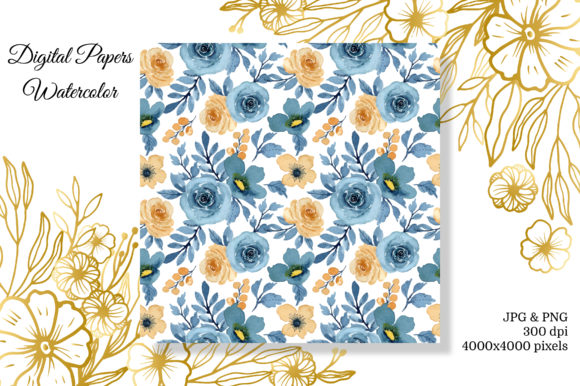 Seamless Pattern Floral Watercolor 18: A Versatile Tool for Creative Projects