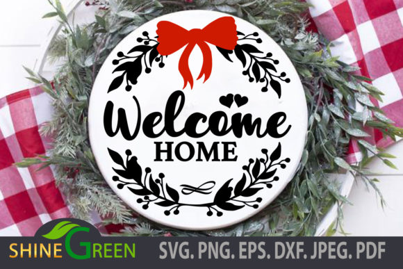 Strategic Use of Floral Welcome Home Round Christmas Fall for Enhanced Decor and Branding