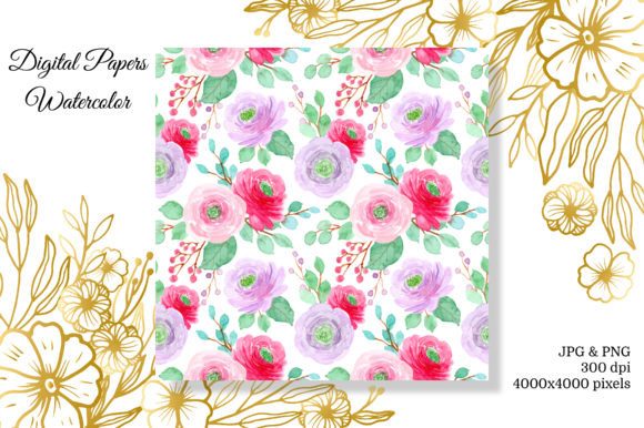 Strategic Use of Seamless Pattern Floral Watercolor 16 for Enhanced Branding and Creativity
