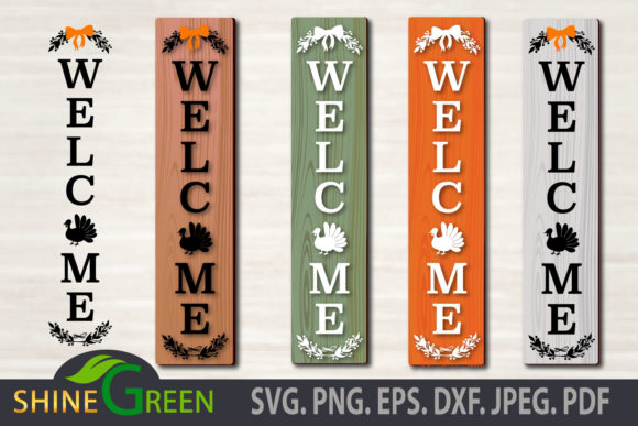 Thanksgiving Floral Porch Sign Fall SVG