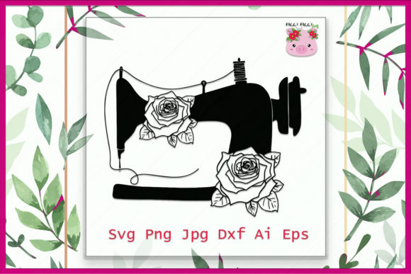 Unlock Creative Possibilities with Floral Sewing Machine SVG Download